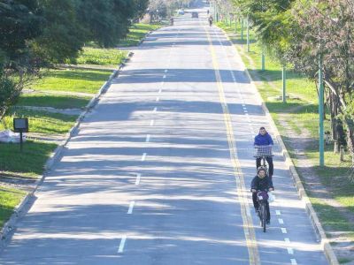 El distrito cuenta con una red de carriles exclusivos para bicicletas