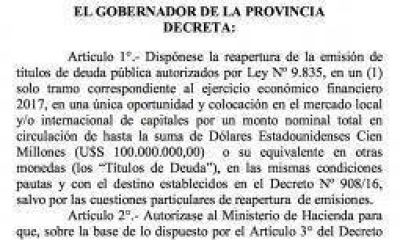 Luz verde a una nueva emisi�n de bonos del gobierno riojano