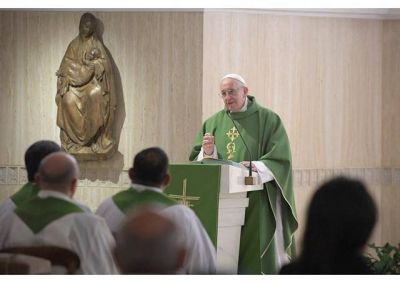 Papa: la rigidez del coraz�n impide comprender la misericordia