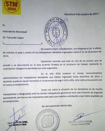 Novedades en el Sindicato de Municipales