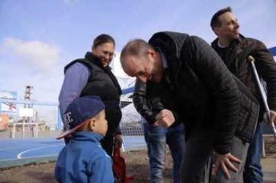 Mart�n celebr� el nuevo Polideportivo de La Noria