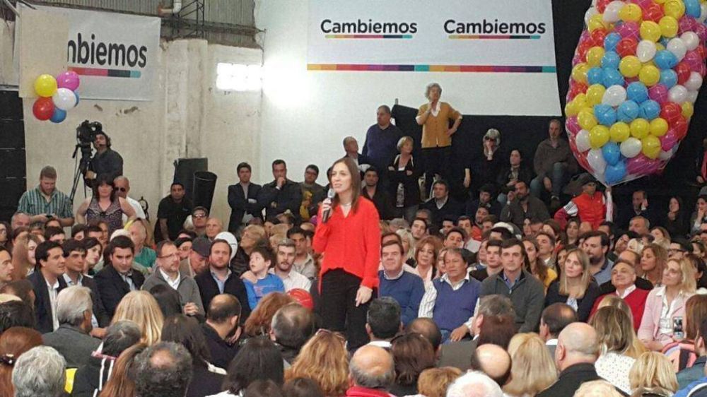 Vidal comparti un acto con los candidatos de Cambiemos