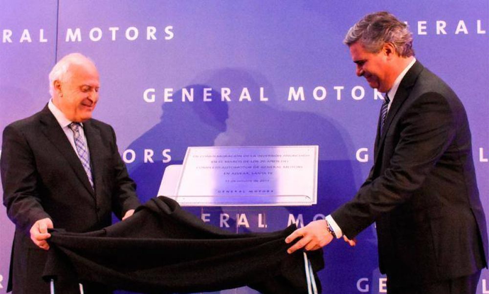 General Motors invertir� 300 millones de d�lares para fabricar nuevo modelo en Rosario