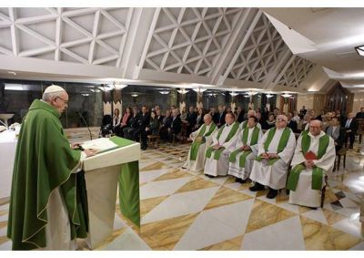 El Papa en Santa Marta: vigilar para no caer en la mundanidad