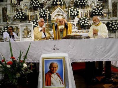 Misa por la memoria lit�rgica de san Juan Pablo II