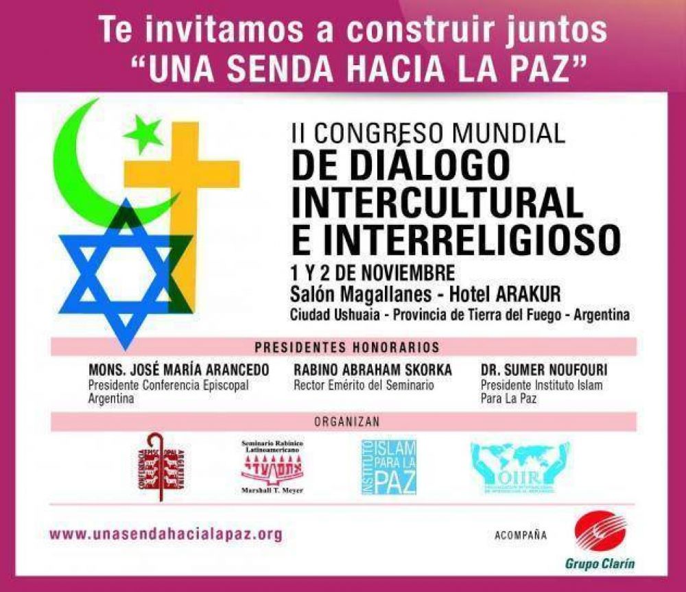 Se realizar el Segundo Congreso Mundial de Dialogo Intercultural e Interreligioso