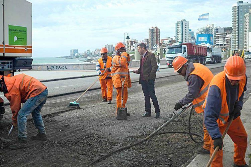 Se iniciaron obras de asfalto en la costa entre Libertad y Constituci�n