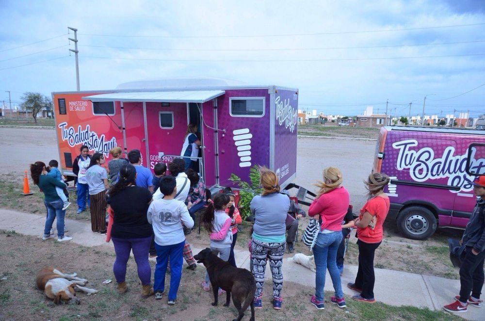 Los camiones de Salud siguen recorriendo la provincia