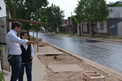 Avanza la obra de pavimento en la zona norte