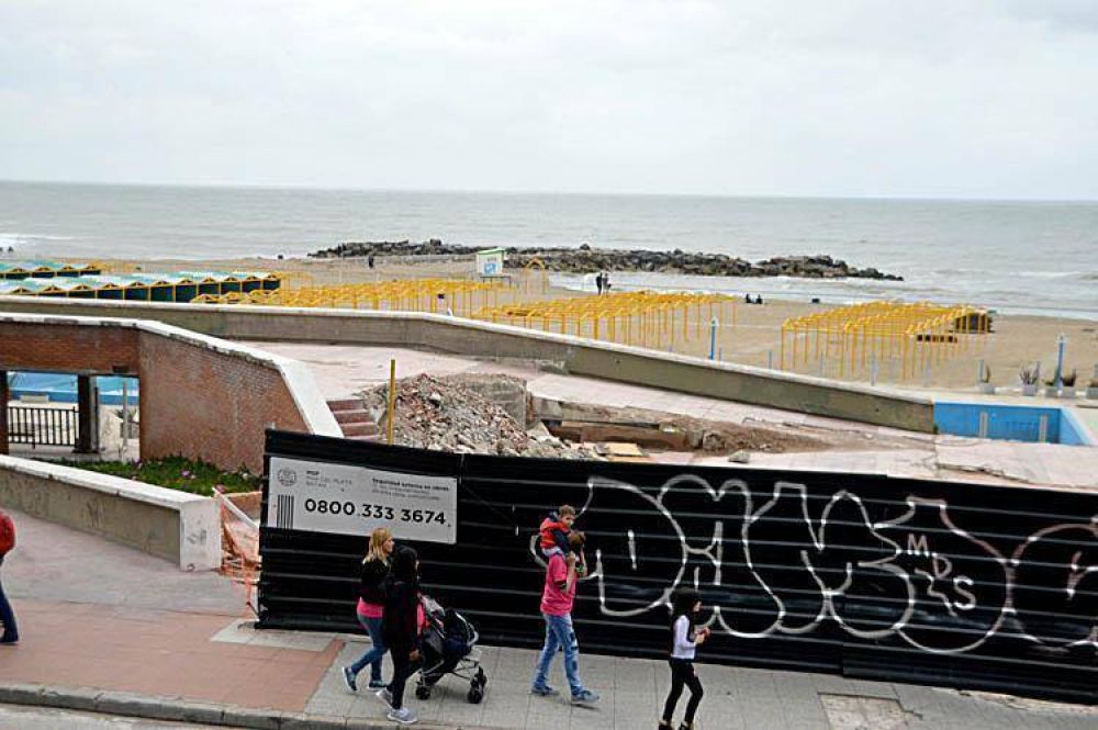 De cara a la temporada, avanza la obra de remodelaci�n en La Perla