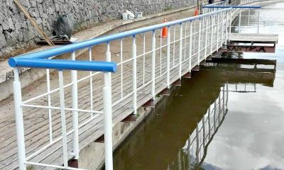 Realizan trabajos de mantenimiento en el Parque del Bicentenario