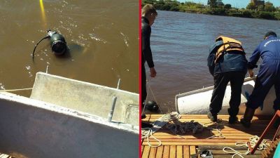 Avanzan las tareas en el ca�o subfluvial del R�o Quequ�n