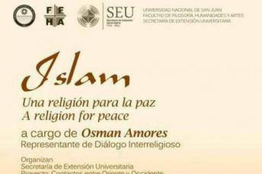 Conferencia Islam, una religin para la paz en la Universidad Nacional de San Juan