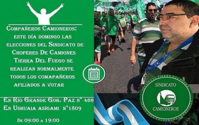La Junta Electoral de Camioneros ratific� las elecciones del domingo