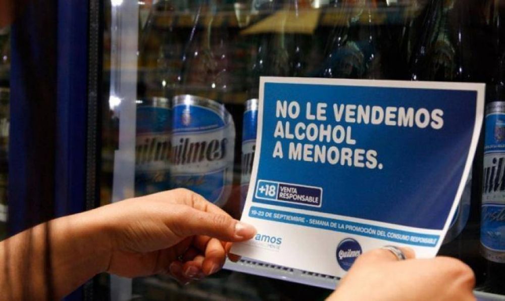 Hasta 500 mil pesos de multa a quienes vendan alcohol a menores de 18 a�os