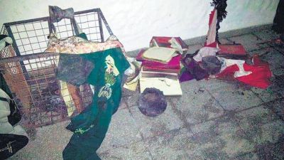 Un incendio con el humo del poder
