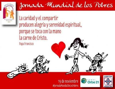 C�ritas y Canal Orbe 21 animan la Jornada Mundial de los Pobres