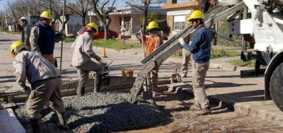 Avanza la pavimentaci�n en calles del norte