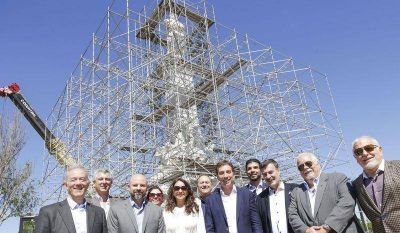 EL MONUMENTO A CRIST�BAL COL�N YA EST� EMPLAZADO EN COSTANERA NORTE