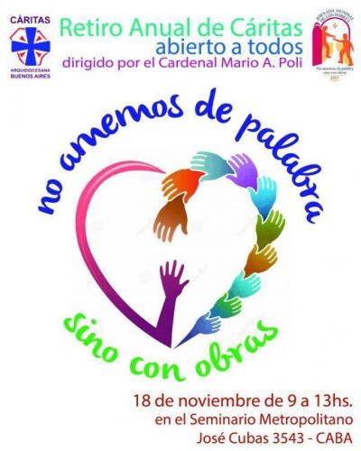 El Card. Poli predicar� el retiro anual C�ritas Buenos Aires