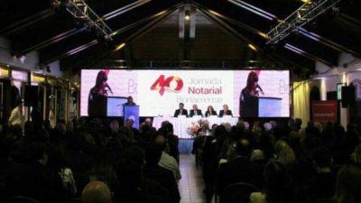 L�pez realiz� la apertura de la 40� Jornada Notarial Bonaerense