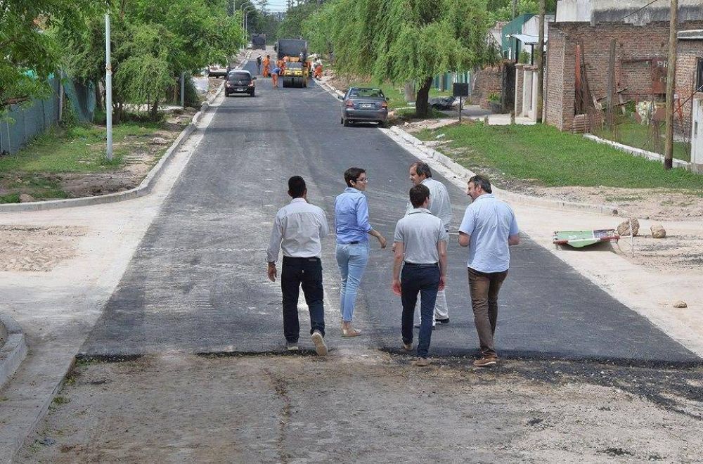 Avanzan las obras en el barrio Ameghino