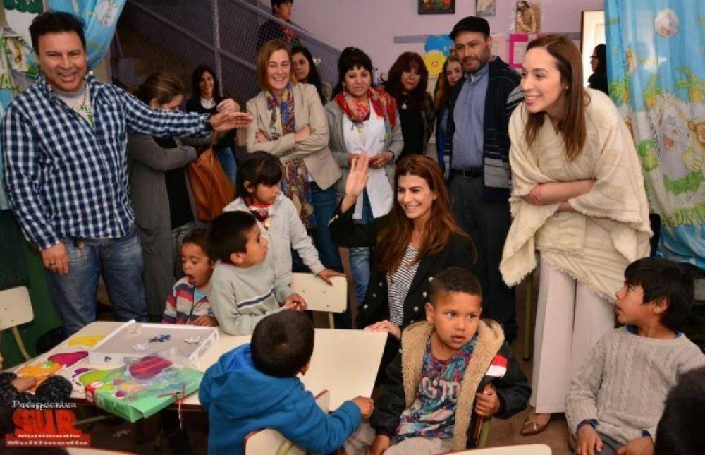 La gobernadora Vidal y Juliana Awada en Bernal
