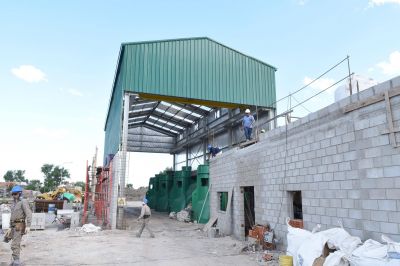 La obra de la Estaci�n de Bombeo est� avanzada en m�s de un 80%