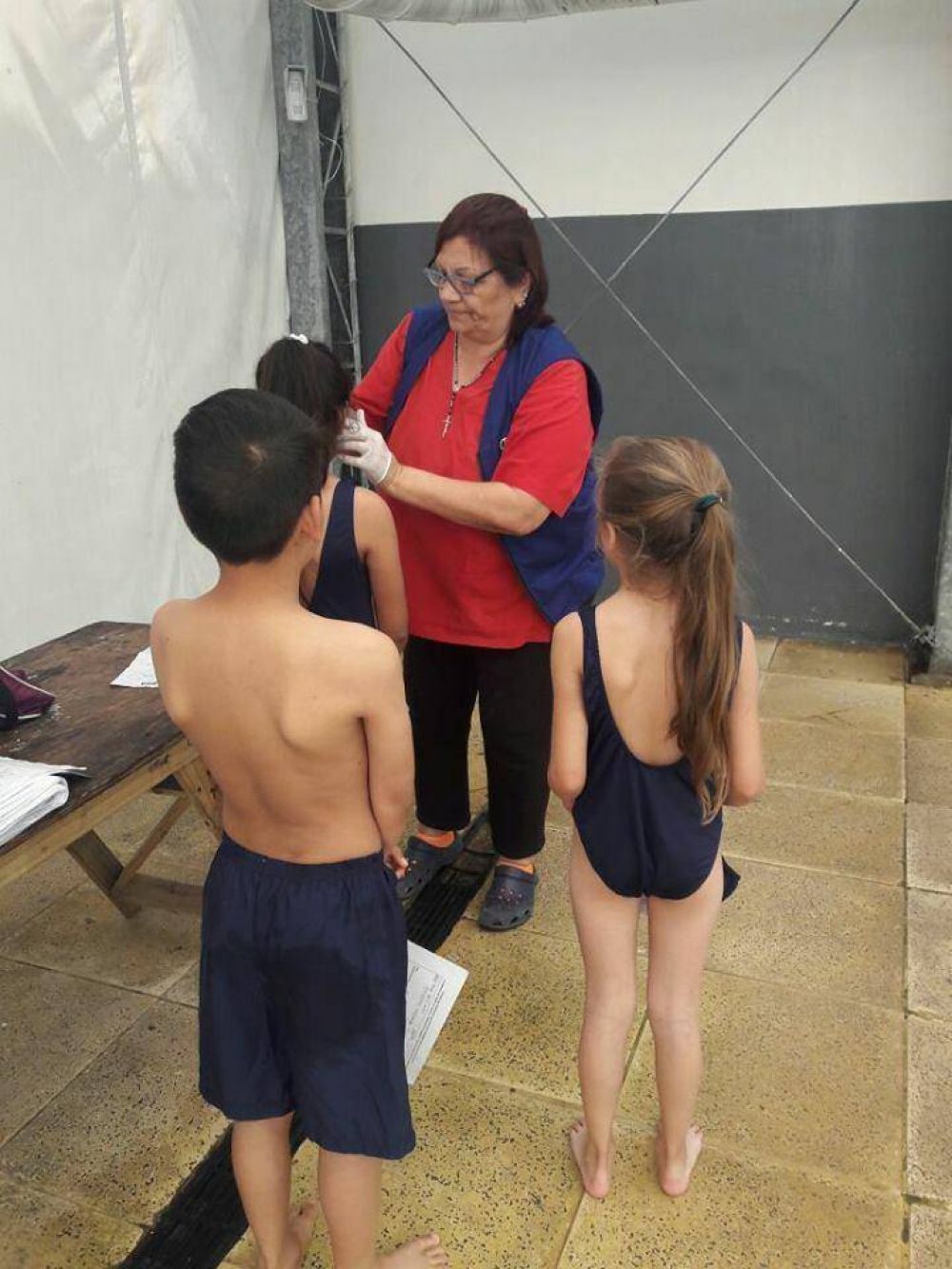 Controlan la salud de los estudiantes