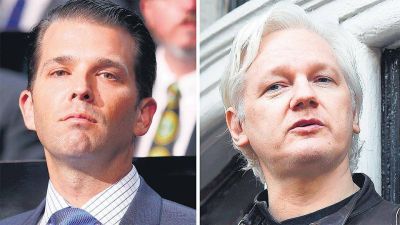 Trump Jr. y WikiLeaks se mandaron mensajes