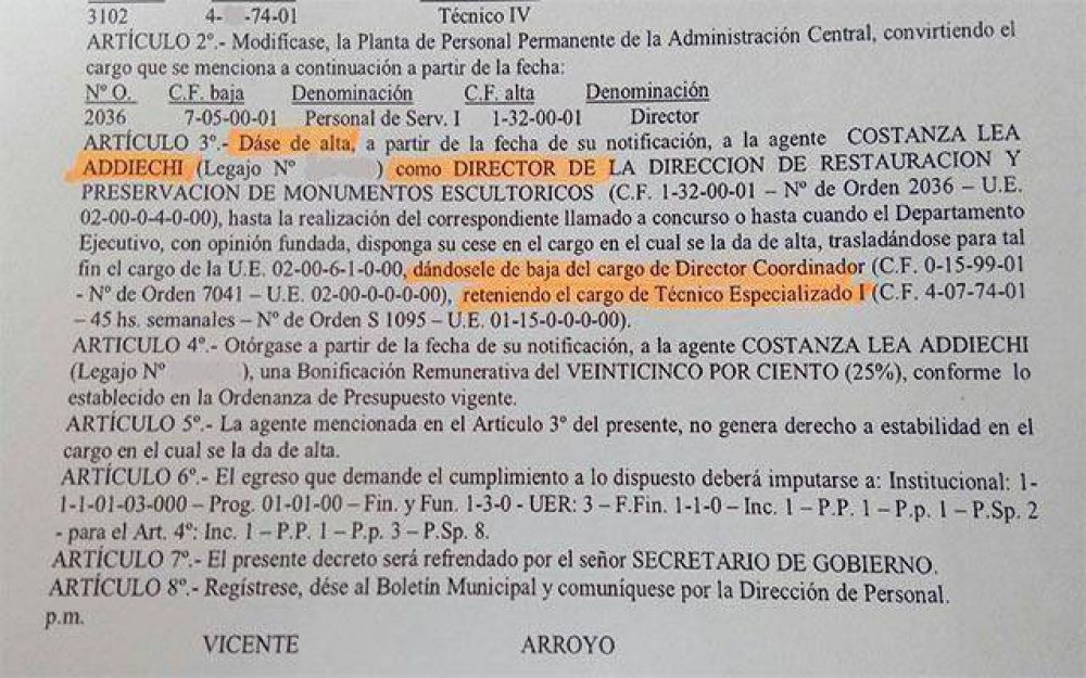 Mientras Mourelle reclama ajustes, Arroyo nombra m�s personal en la planta