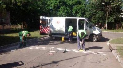 Ezeiza: instalan reductores de velocidad en las calles