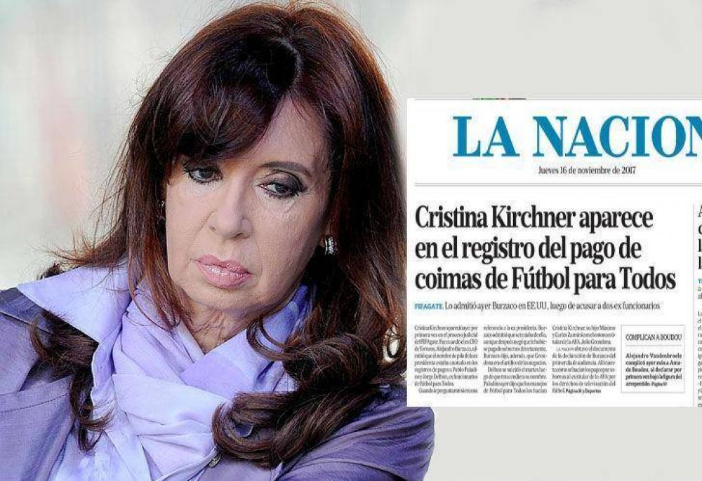 La respuesta de Cristina Kirchner a la tapa del diario La Nacin