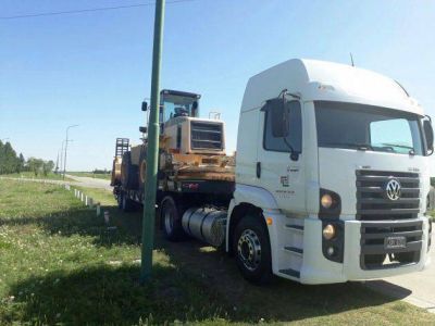 Comenz� la reparaci�n de la ruta 55 Sur