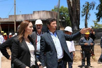 Vidal y Posse recorrieron las obras de Sarratea