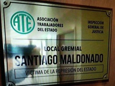 Pol�mico: ATE calific� a Santiago Maldonado como �v�ctima de la represi�n del Estado�