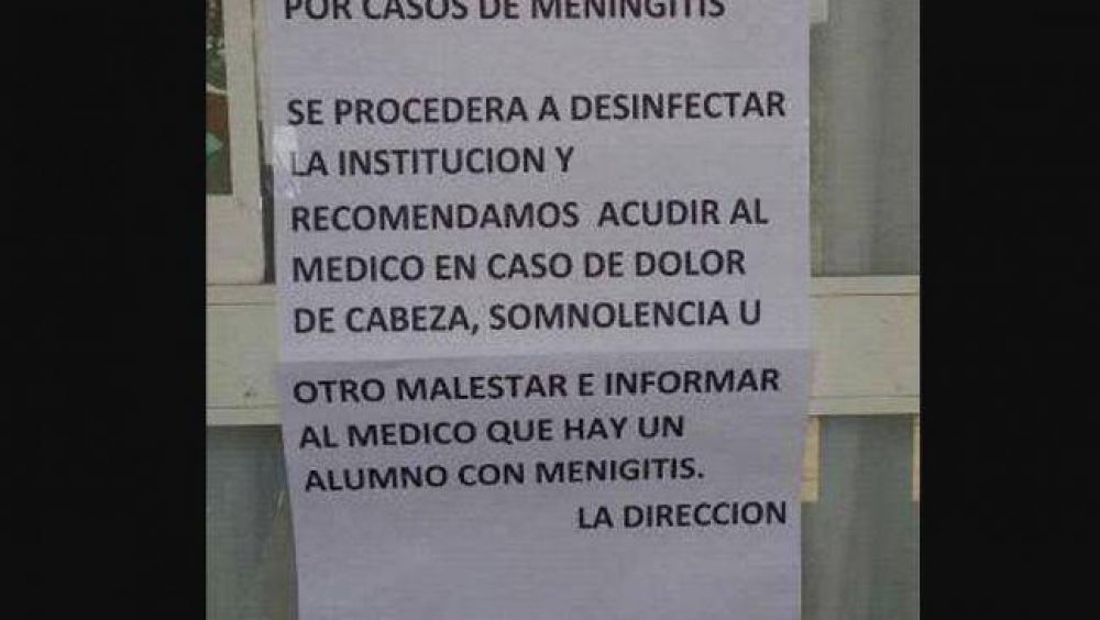 Alerta en Varela por brote de meningitis en escuelas