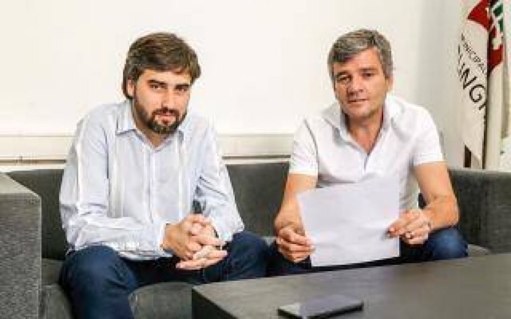 Hurlingham: Zabaleta se reuni� con el presidente del Concejo Deliberante, Mart�n Rodr�guez
