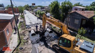 Entraron en la etapa final las obras h�dricas de Villa Alcira y Villa Luj�n