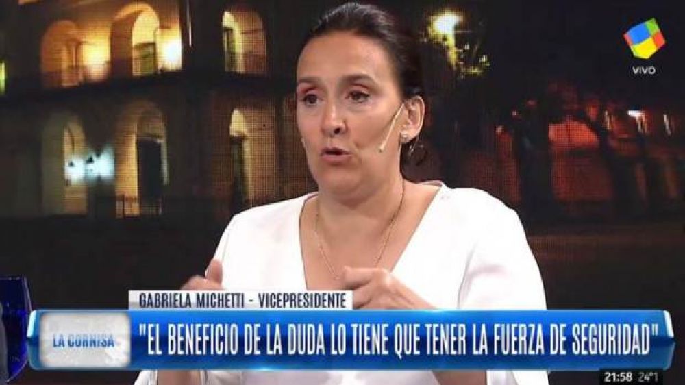 Gabriela Michetti, tras la muerte del mapuche: 
