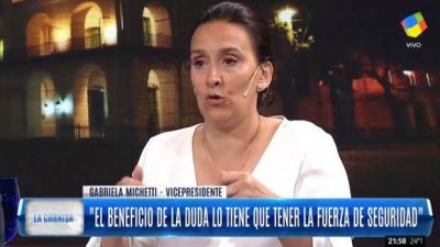 Gabriela Michetti, tras la muerte del mapuche: 