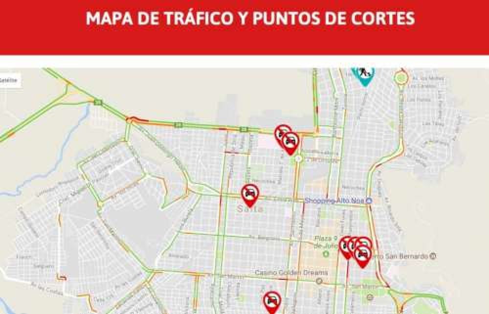 Senz puso en funcionamiento un mapa digital para ubicar los cortes