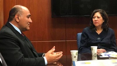 Manzur acord� trabajar en una agenda conjunta con Los �ngeles