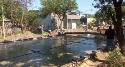 Avanza obra de pavimentaci�n en Avellaneda