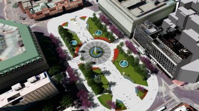 Est�n redise�ando la Plaza de Mayo