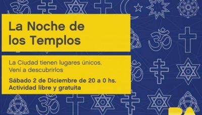 Se realizar� la segunda edici�n de la Noche de los Templos