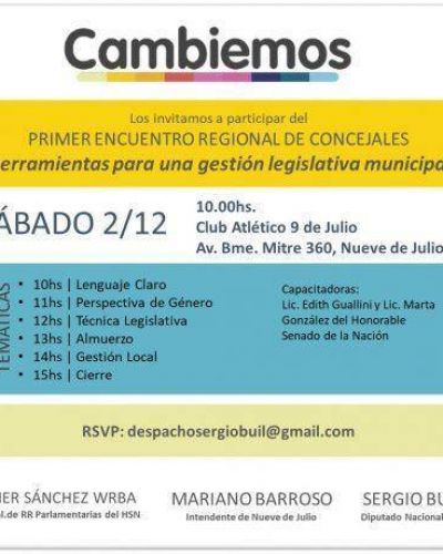 Primer Encuentro de concejales de Cambiemos de la 4 Seccin en 9 de Julio