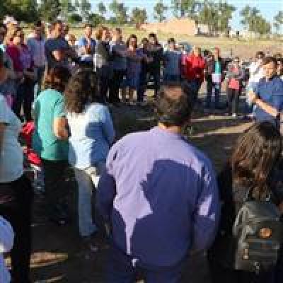 El intendente Bucca recorri� el predio de lotes con servicio junto a los adjudicatarios