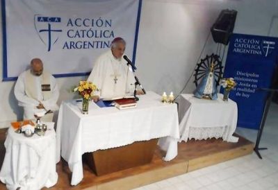 Mons. Garc�a anim� a la Acci�n Cat�lica a salir en b�squeda de los que sufren