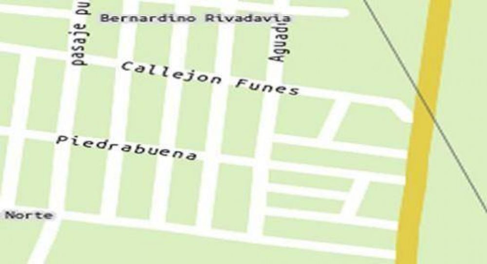 Jos� Corral inaugura el desag�e Callej�n Funes